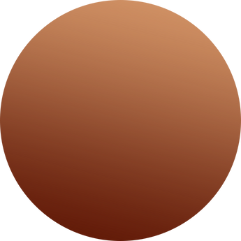 Orange brown ombre circle